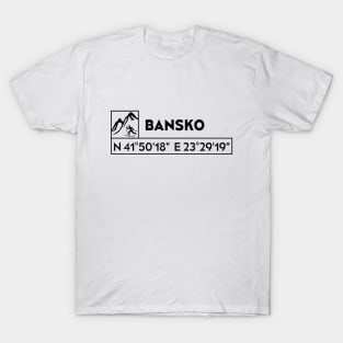 Bansko Coordinates T-Shirt